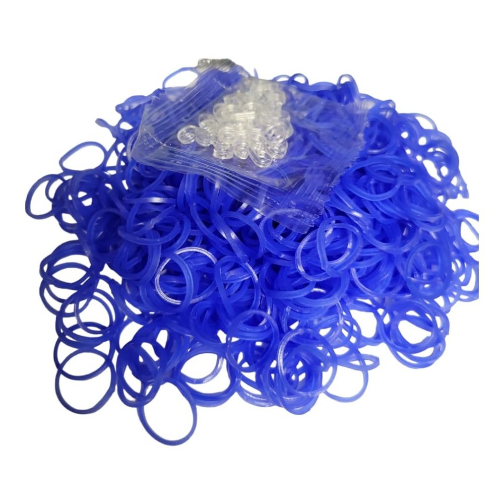 Neon Blue Rubber bands  Hot Blue